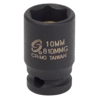 Sunex® - 1/4" Drive 10 mm 6-Point Standard Magnetic Impact Socket