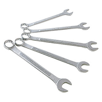 Sunex® - 5-piece 20 to 24 mm 12-Point Straight Head Raised Panel Chrome Combination Wrench Set