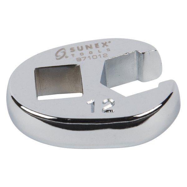 Sunex® - 3/8" Drive 12 mm 6-Point Full Polished Flare Nut End Crowfoot Wrench