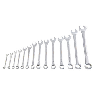 Sunex® - 14-piece 3/8" to 1-1/4" 12-Point Straight Raised Panel Combination Wrench Set