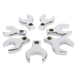 Sunex® - 7-piece 1/2" Drive 1" to 1-3/8" Full Polished Open End Crowfoot Wrench Set