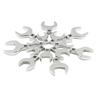 Sunex® - 14-piece 1/2" Drive 1-1/16" to 2" Chrome Open End Crowfoot Wrench Set