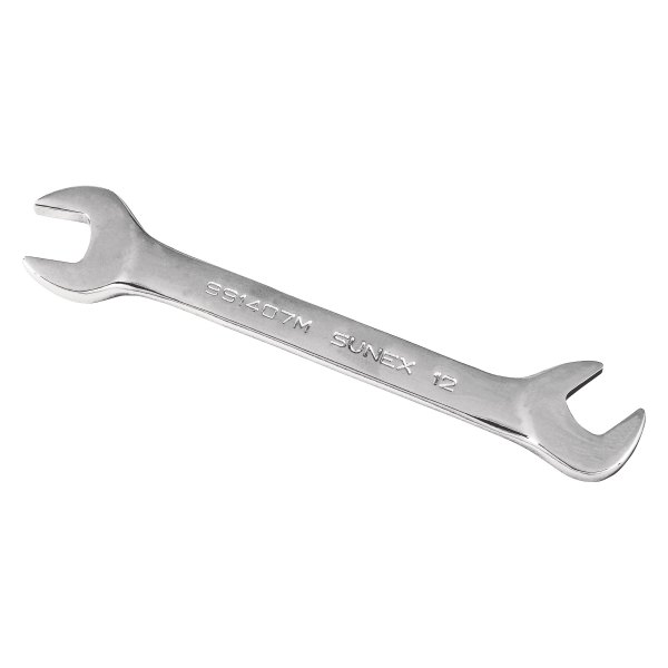 Sunex® - 12 mm Hex 15° and 60° Angled Head Full Polish Double Open End Wrench