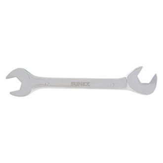 Sunex® - 15 mm Rounded 60° Angled Head Full Polished Double Open End Wrench