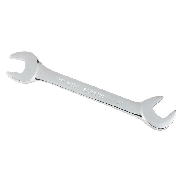 Sunex® - 17 mm Hex 15° and 60° Angled Head Full Polish Double Open End Wrench