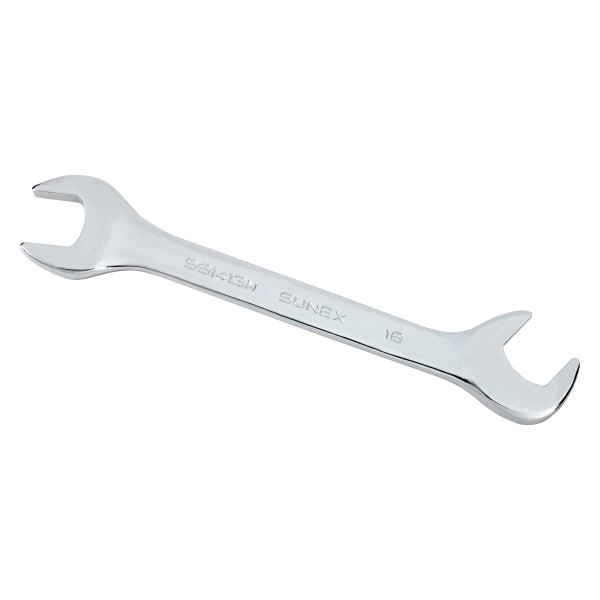 Sunex® - 18 mm Hex 15° and 60° Angled Head Full Polish Double Open End Wrench