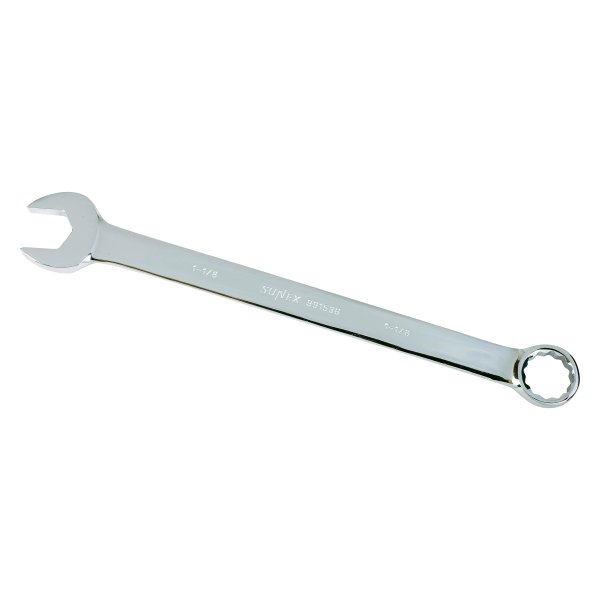 Sunex® - 1-1/8" 12-Point Straight V-Groove Full Polish Combination Wrench