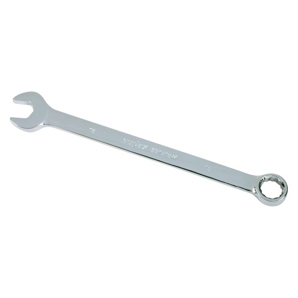 Sunex® - 15 mm 12-Point Straight V-Groove Full Polish Combination Wrench