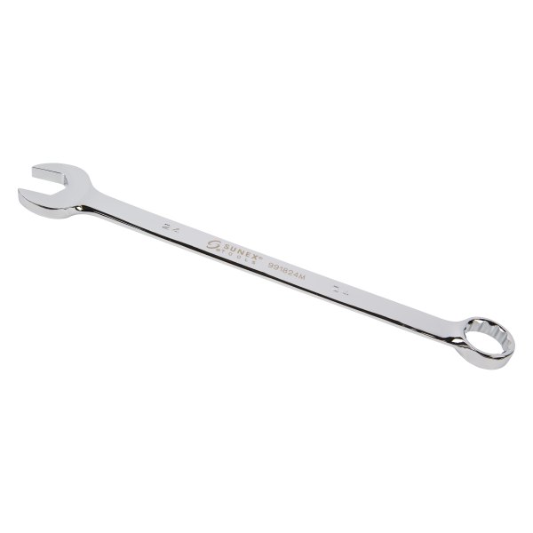 Sunex® - 24 mm 12-Point Straight V-Groove Full Polish Combination Wrench