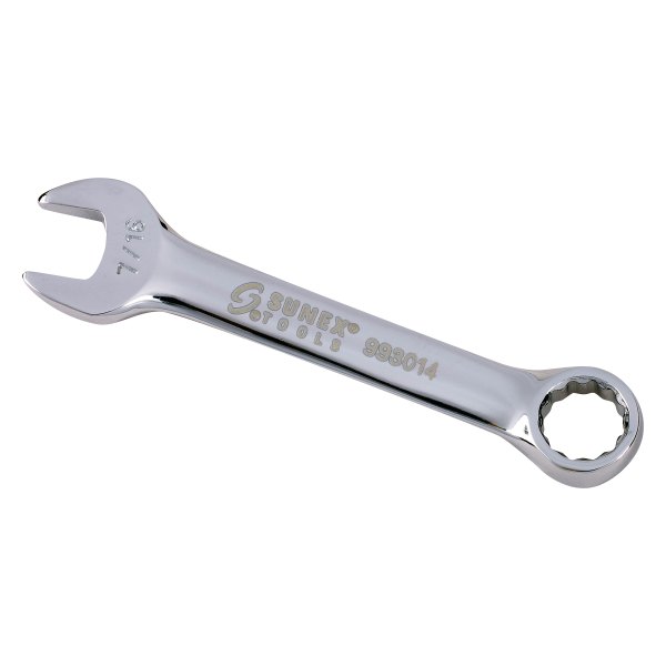Sunex® - 7/16" 12-Point Straight Head Stubby Mirror Polished Combination Wrench