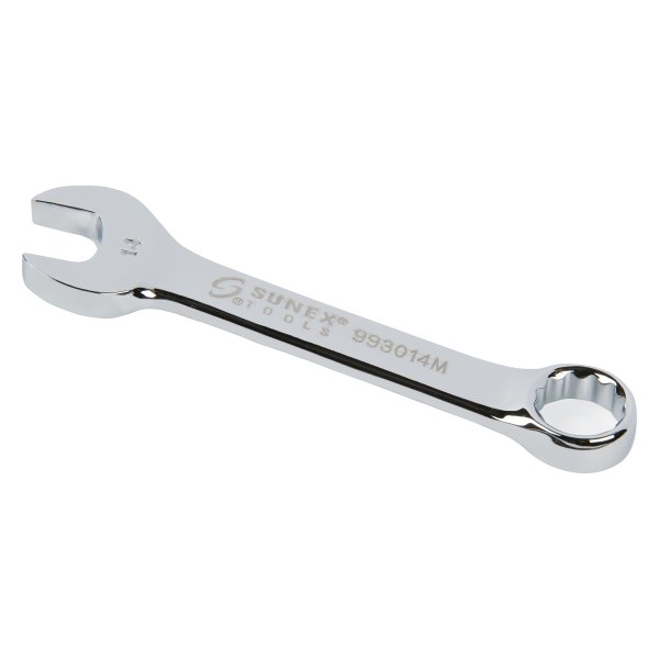 Sunex® - 14 mm 12-Point Straight Head Stubby Mirror Polished Combination Wrench