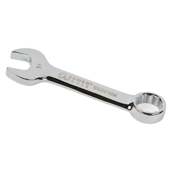 Sunex® - 19 mm 12-Point Straight Head Stubby Mirror Polished Combination Wrench