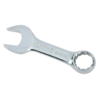 Sunex® - 1" 12-Point Straight Head Stubby Mirror Polished Combination Wrench