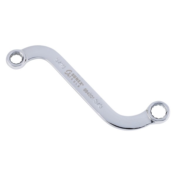 Sunex® - 5/16" x 3/8" 12-Point S-Shaped Straight Head Full Polished Double Box End Wrench