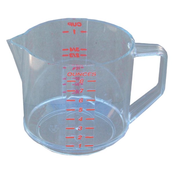Supercool® - 8 oz. Transulent Plastic Oil Graduated Measuring Cup
