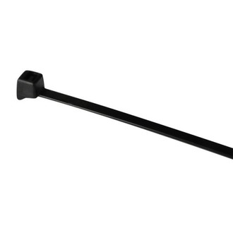 T-H Marine® 075B-RAD-C-DP - 7-1/2" x 50 lb Nylon Black UV Resistant Radiused Cable Ties