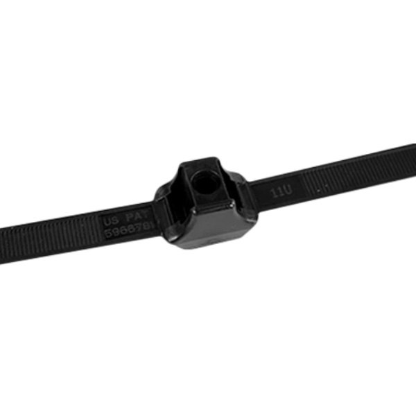 Tectran® - 13" x 150 lb Nylon Black UV Resistant Dual Clamp Cable Ties