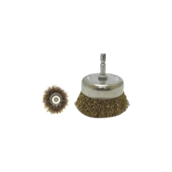 The Main Resource® - 3" Carbon Steel Crimped Cup Brush
