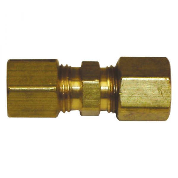 The Main Resource® - 1/4" x 1/4" OD Brass Solderless Compression Fitting