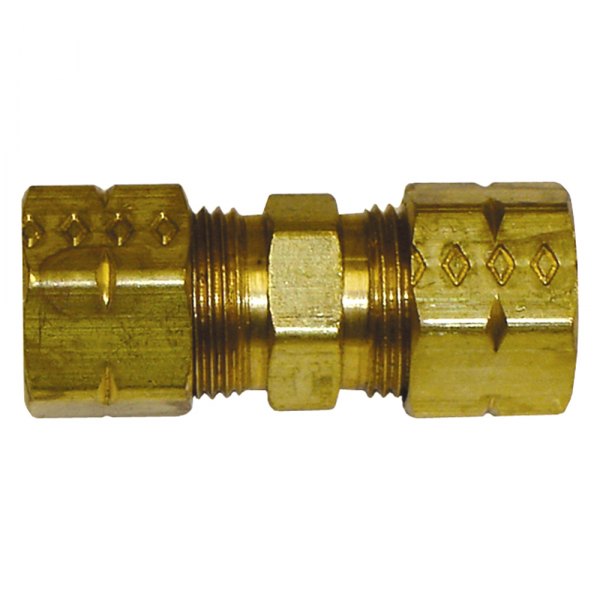 The Main Resource® - 3/8" x 3/8" OD Brass Solderless Compression Fitting