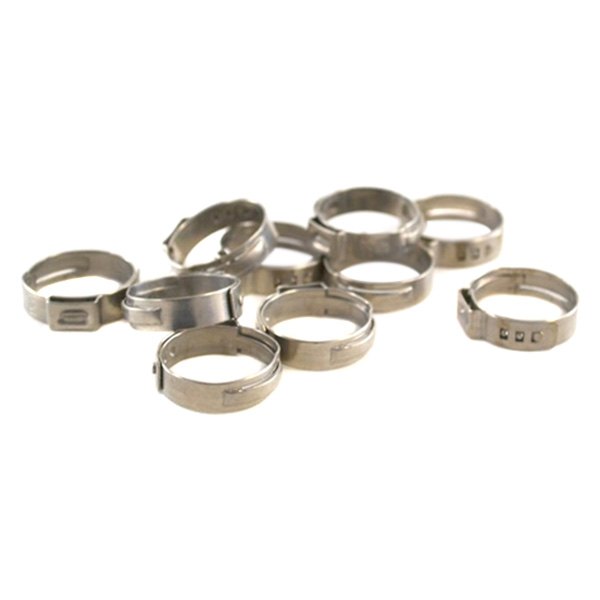 The Main Resource® - 7/8" x 19/25" SAE Silver Stainless Steel Pinch Clamps