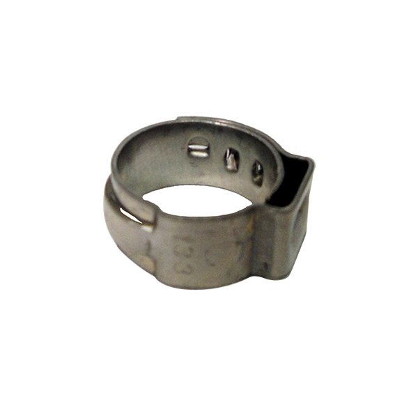 The Main Resource® - 11/25" x 19/50" SAE Silver Stainless Steel Pinch Clamps
