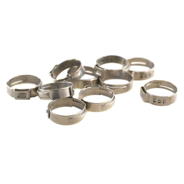 The Main Resource® - 1/2" x 17/40" SAE Silver Stainless Steel Pinch Clamps