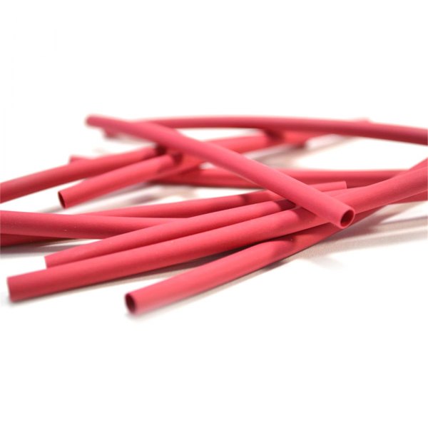 The Main Resource® - 3" x 1/8" 2:1 Polyolefin Red Thin Wall Heat Shrink Tubings