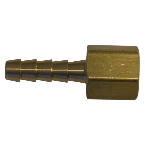 The Main Resource® - 1/4" (F) NPT x 1/4" OD Brass Barbed Hose Fitting