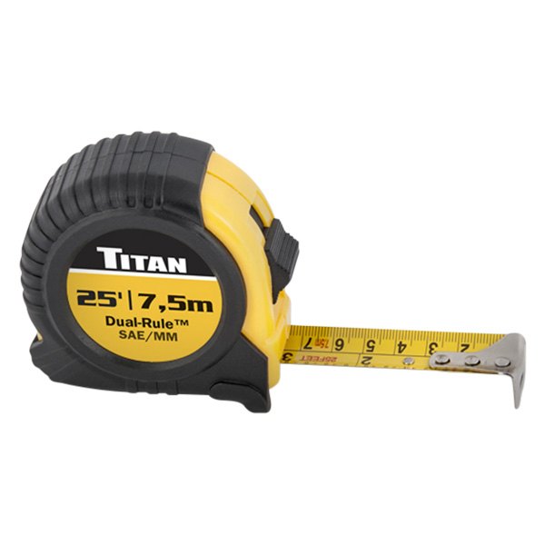 Titan Tools® - Dual-Rule™ 25' (7.5 m) SAE/Metric Measuring Tape