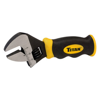 Titan Tools® 11060 - 1" x 8" OAL Stubby Multi Material Handle Adjustable Wrench