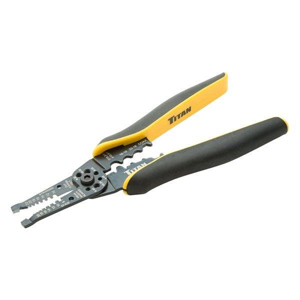 Titan Tools® - SAE 22-10 AWG Fixed Stripper/Crimper/Wire Cut and Loop/Screw Cut Multi-Tool