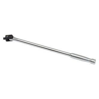 Titan Tools® 12019 - 3/8" Drive 18" Length Flexible Head Flex-Head Wrench Handle Flat Metal Grip Breaker Bar