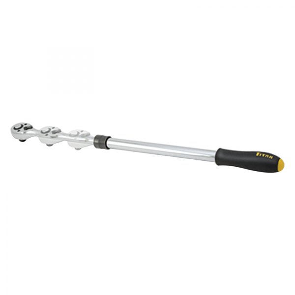 Titan Tools® - 1/2" Drive Adjustable Length 16" Length 72 Teeth Standard Head Cushion-Grip Ratchet