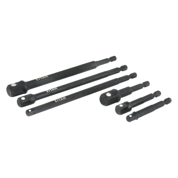 Titan Tools® - Hex to Square Impact Socket Adapter Set (6 Pieces)