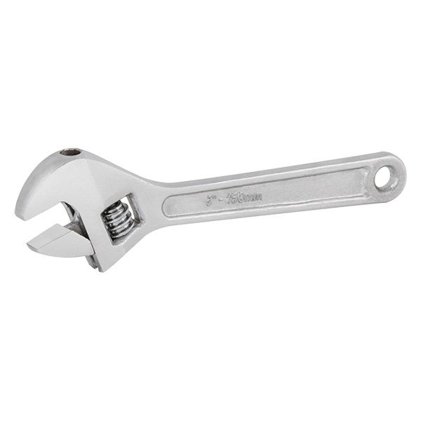 Titan Tools® - 7/8" x 6" OAL Chrome Heavy Duty Plain Handle Adjustable Wrench