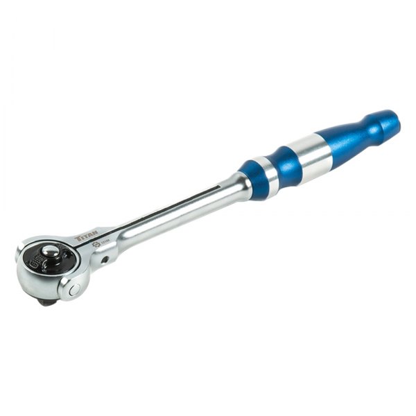 Titan Tools® - 3/8" Drive 10" Length Rotating Head Flat Metal Grip Ratchet