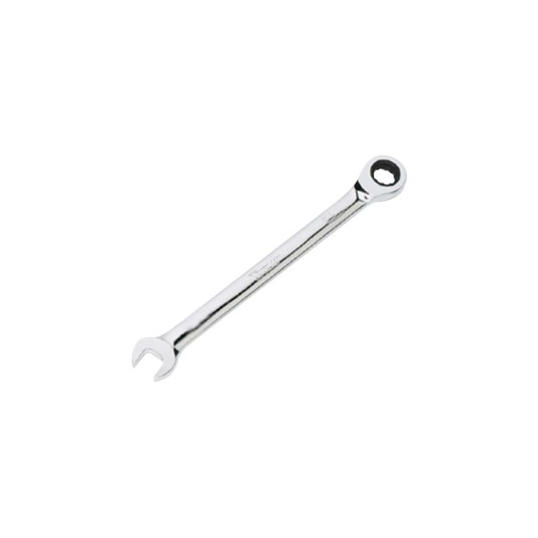 Titan Tools® - 8 mm 12-Point Straight Head 72-Teeth Ratcheting Chrome Combination Wrench