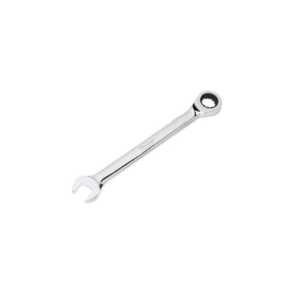 Titan Tools® - 11 mm 12-Point Straight Head 72-Teeth Ratcheting Chrome Combination Wrench
