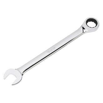 Titan Tools® - SAE 12-Point Straight Head 72-Teeth Ratcheting Mirror Polished Combination Wrench