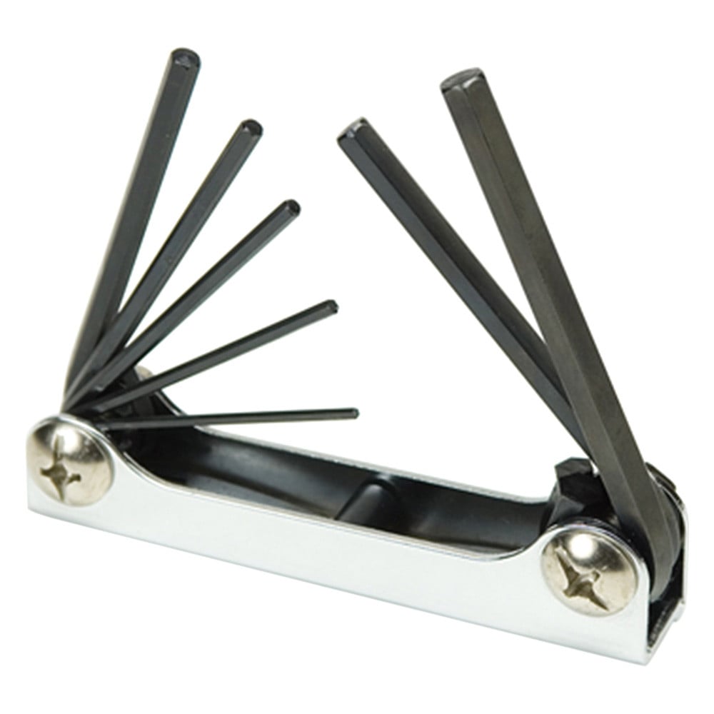 Titan Tools® 12708 - 7-Piece 1.5 to 6 mm Metric Folding Hex Keys