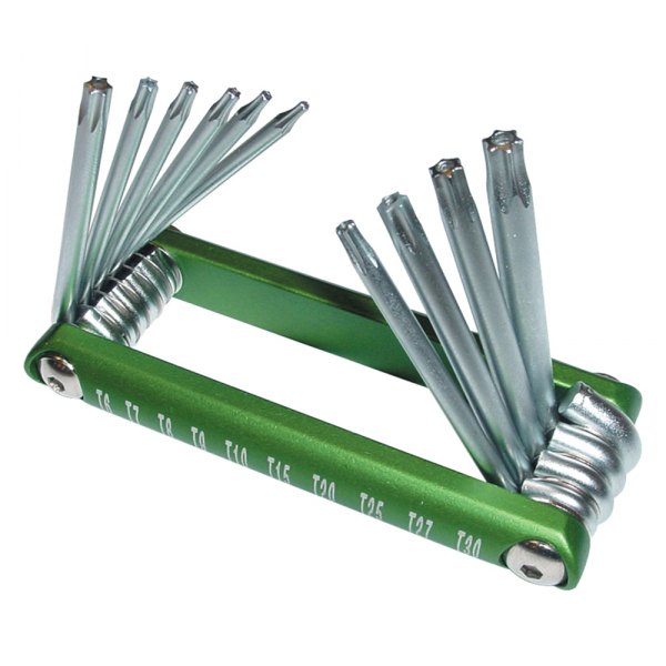 Titan Tools® - 10-Piece T6 to T30 Folding Tamper Resistant Torx Keys