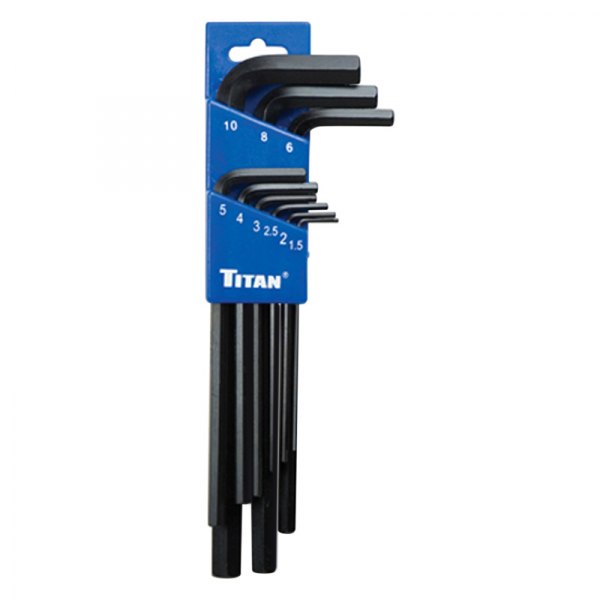 Titan Tools® - 9-Piece 1.5 to 10 mm Metric Long Arm Hex Key Set