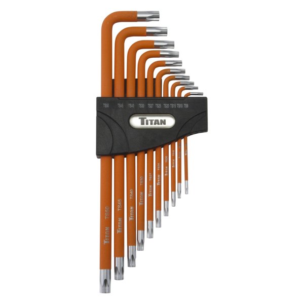 Titan Tools® - 10-Piece IPR9 to IPR50 Tamper Resistant Torx Key Set