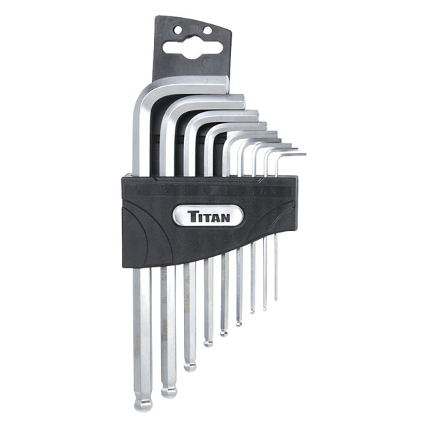 Titan Tools® - 9-Piece 1/16" to 3/8" SAE Ball End Hex Key Set