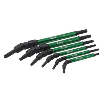 Titan Tools® 12755 - 6-Piece T25 to T50 Pivot Head Torx Key Set