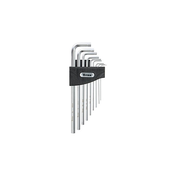 Titan Tools® - 9-Piece 1.5 to 10 mm Metric Long Arm Wing End Hex Key Set