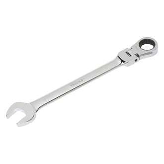 Titan Tools® 12901 - 1/4" 12-Point Flexible Head 72-Teeth Ratcheting Mirror Polished Combination Wrench