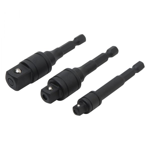 Titan Tools® - 3" Hex to Square Locking Socket Adapter Set (3 Pieces)
