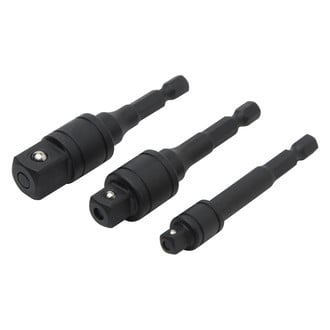 Titan Tools® 15210 - 3" Hex to Square Locking Socket Adapter Set (3 Pieces)